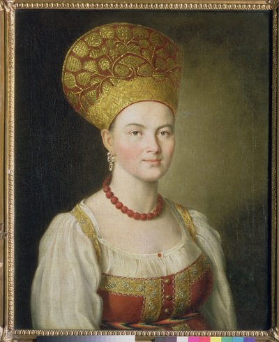 Bäuerin in russischer Tracht, 1784 von Ivan Petrovich Argunov